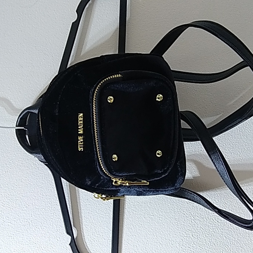 Steve Madden Small Velvet Backpack Bag